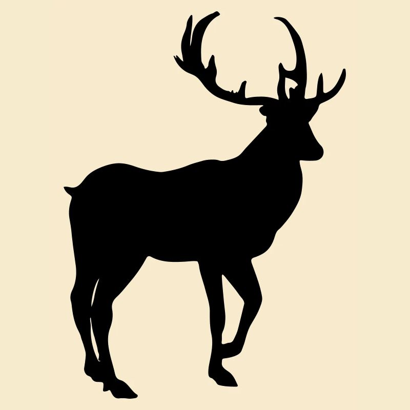 Hirsch Silhouette Vektor Geschenkidee