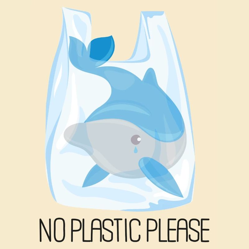 Bitte kein Plastik - Dolphin