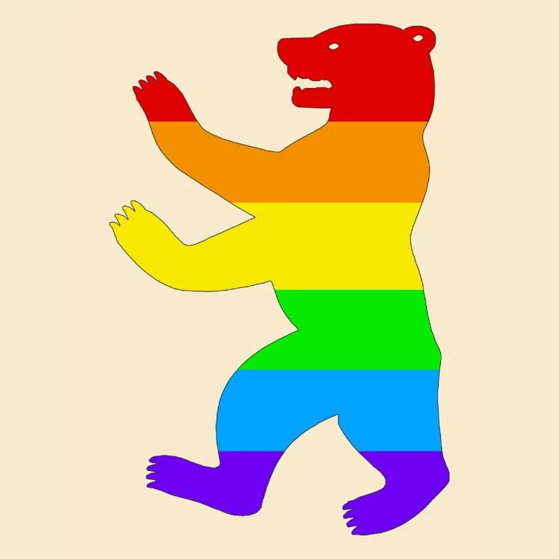 Berliner Bär / Pride Bear / Regenbogen