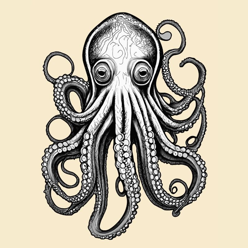 Psychedelischer Oktopus