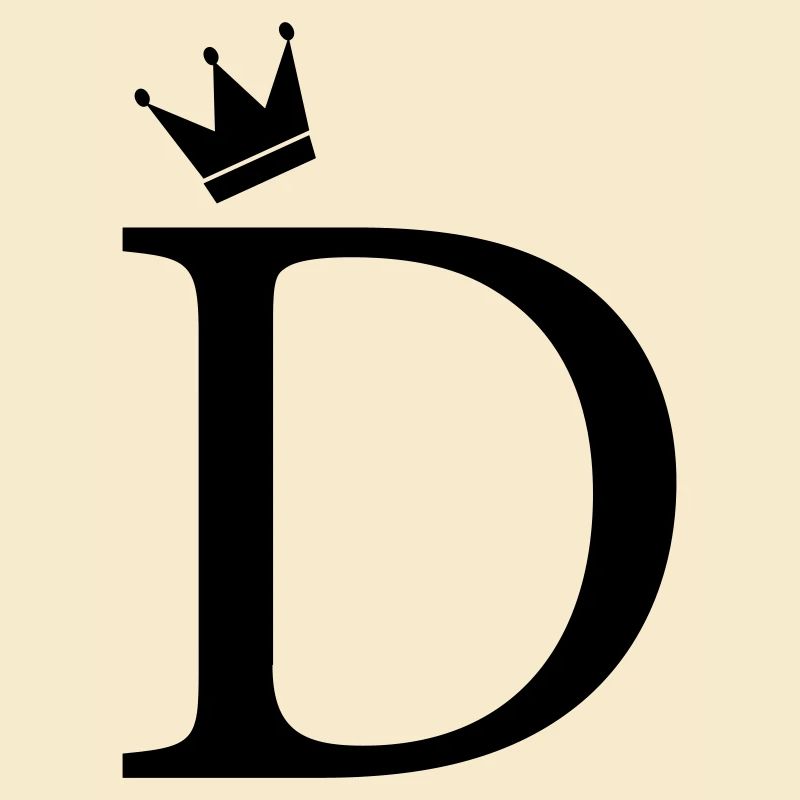 Couronne en monogramme D