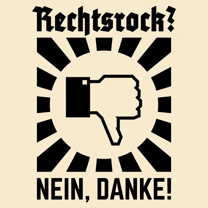 Rechtsrock? Nein, Danke! (Strahlen / Black)