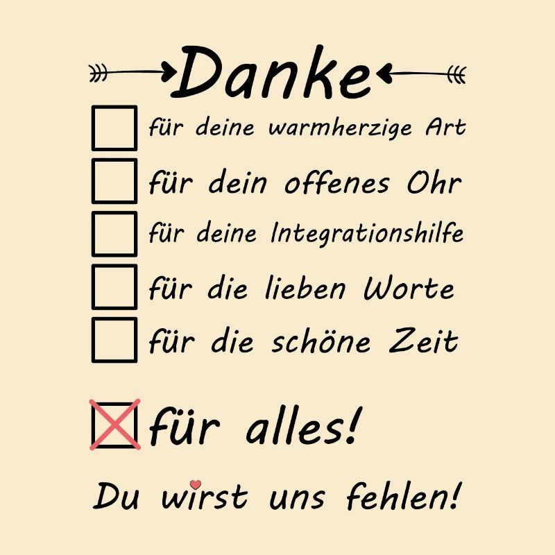 Integrationshielfer Integrationshilfe Danke sagen