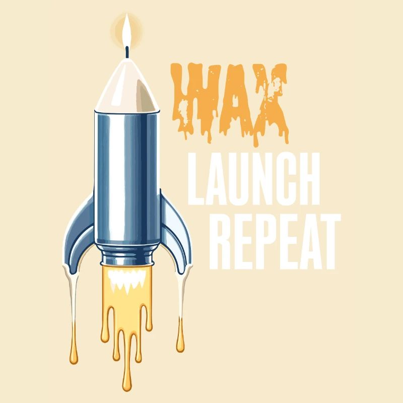 WAX Launch Repeat – Fun Rocket Candle Design