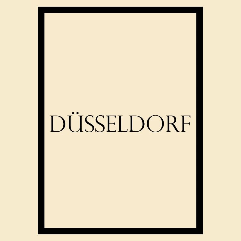 Düsseldorf, schlichter Statement Schriftzug