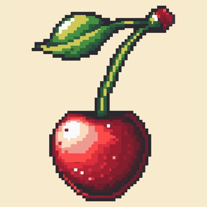 Kirsche Pixel Symbol