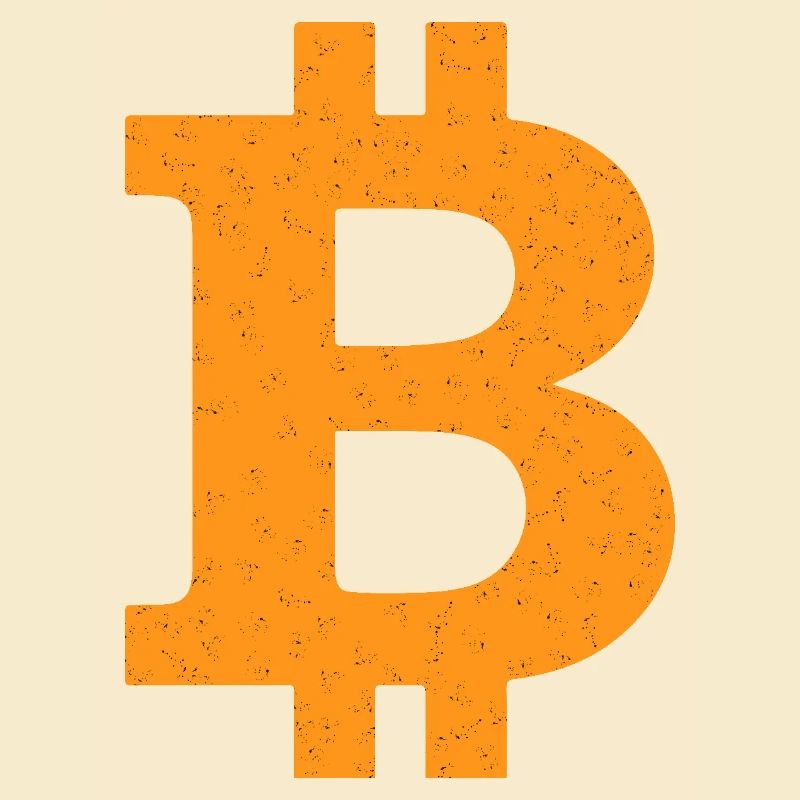 Look rétro Bitcoin - Conception de crypto pour les fans