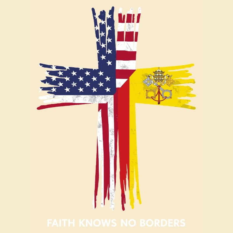 American and Vatican Flag