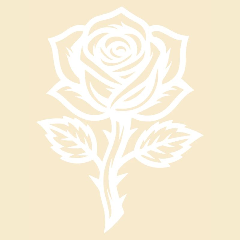 Rose Blume Symbol