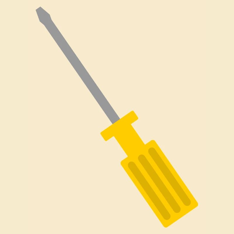 Vintage Screwdriver Tool Illustration