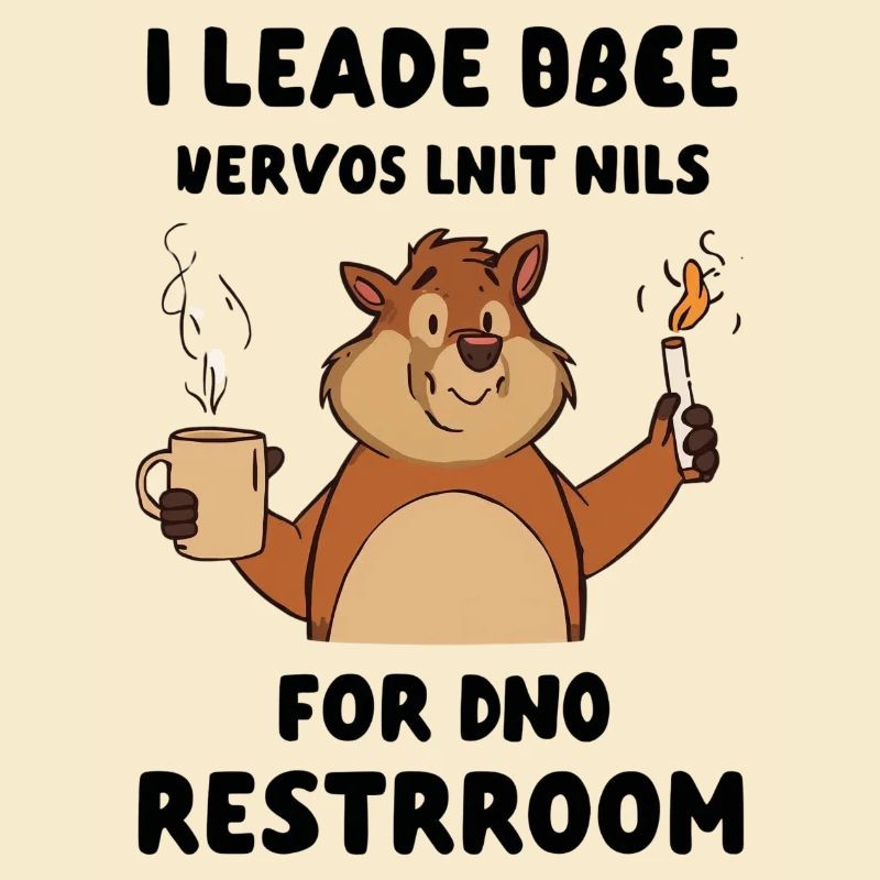 Beaver Kaffeepause Illustration