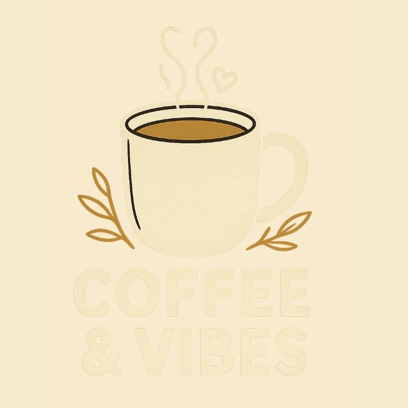 Kaffee & Vibes Becher Illustration