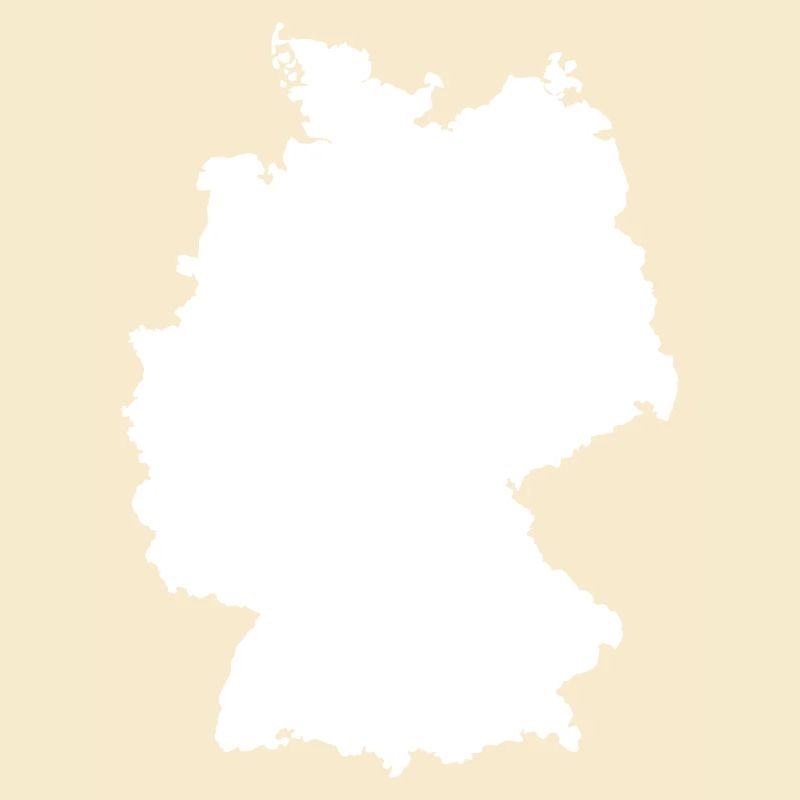 Germany Map Silhouette Contour