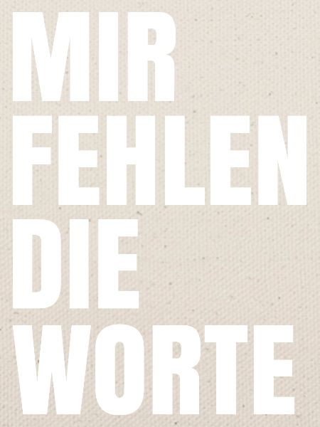 Mir fehlen die Worte