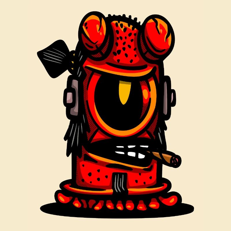 Red Devil Cigar Caricature