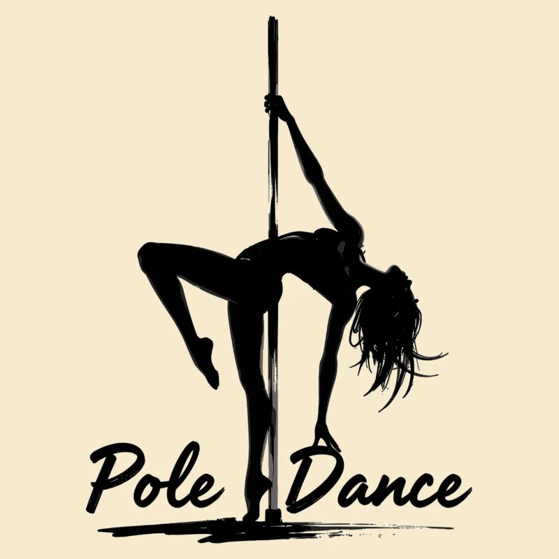 Pole Dance Poledancerin Silhouette Geschenk