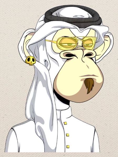 Ape mit Goldbrille