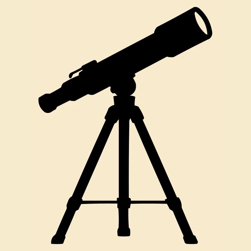 Teleskop auf Stativ – Sternennacht