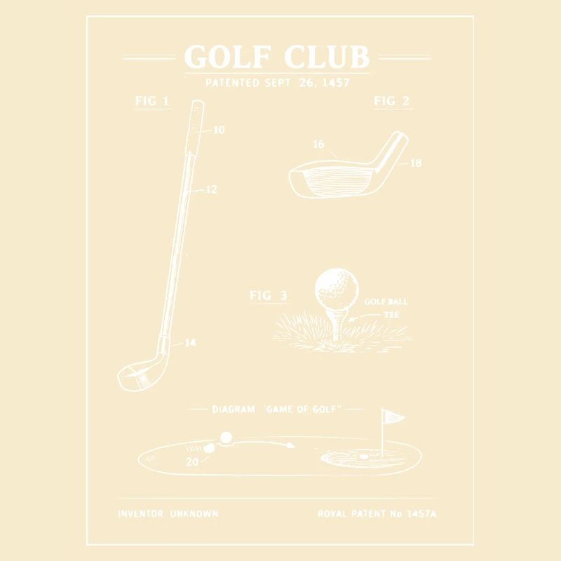 Plan de plan du club de golf