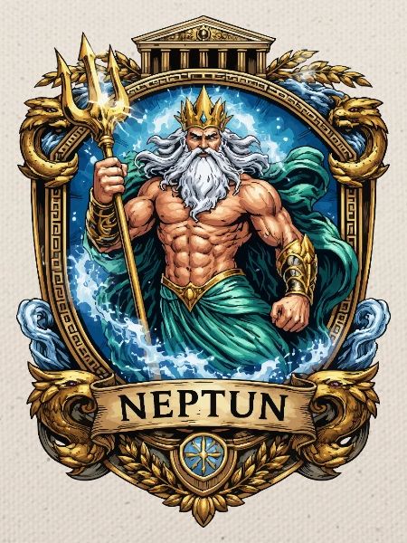Neptun König des Meeres