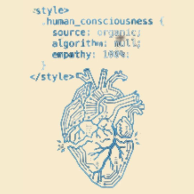 Programmer Heart CSS Code - Tech & Empathy Art