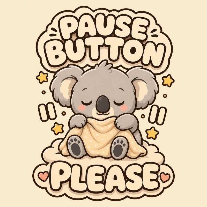 Pause Button Please Koala