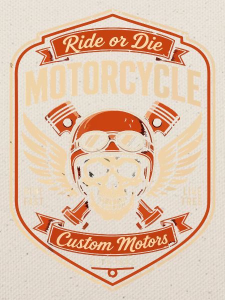 Schädelhelm Ride or Die Patch