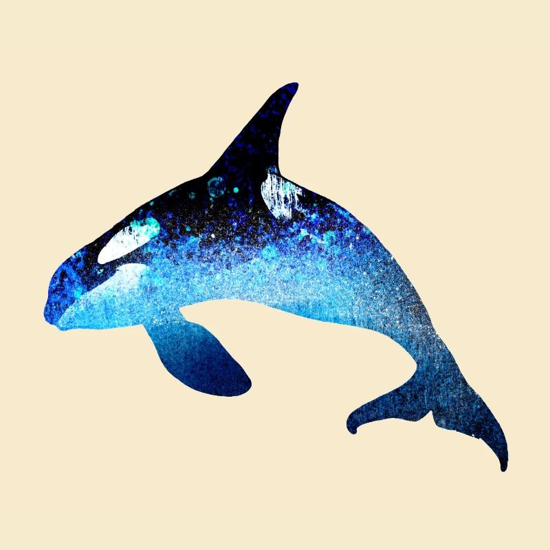 wal,blau,fisch,malerei,kunst,blau,meer