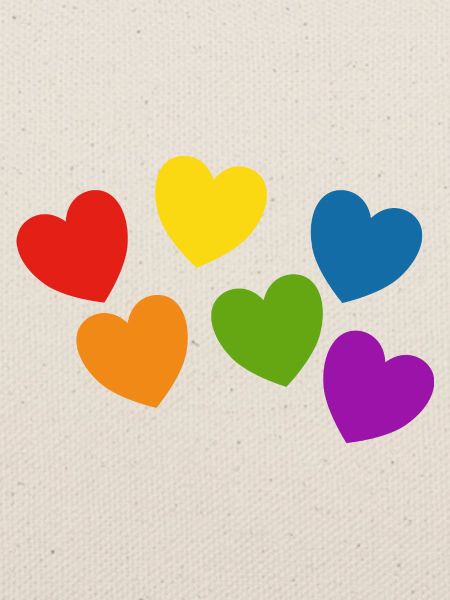 Regenbogenherzen Stolz