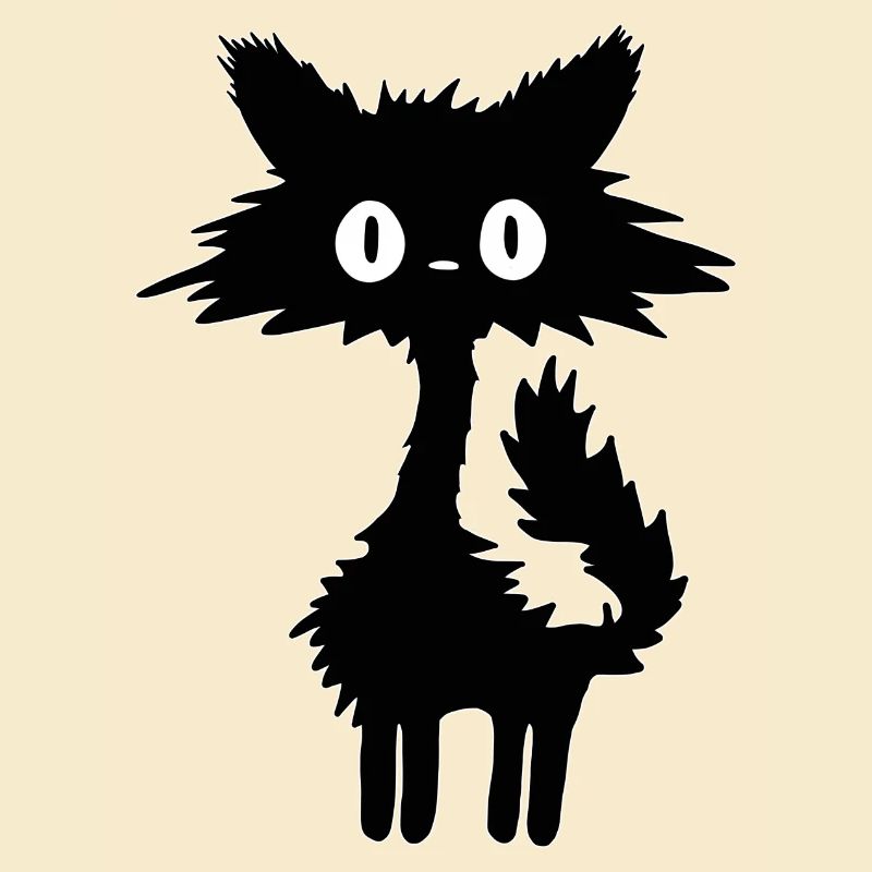 Schwarze Katze