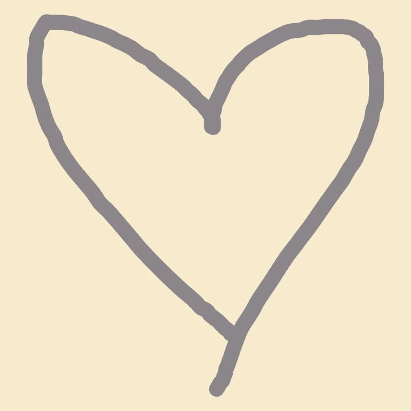 Herz grau Geschenkidee Liebe verliebt