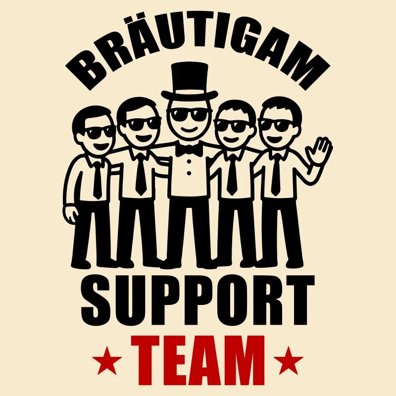 Groom Support Team Wedding