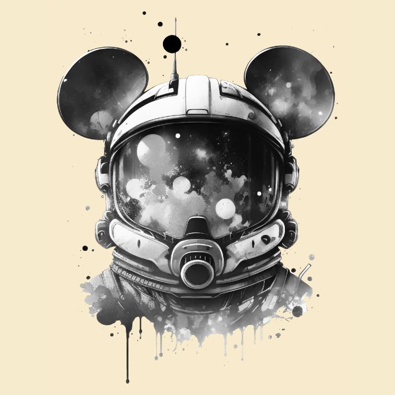 Astronaut Mouse, Helmet, Spacesuit, Space, Space