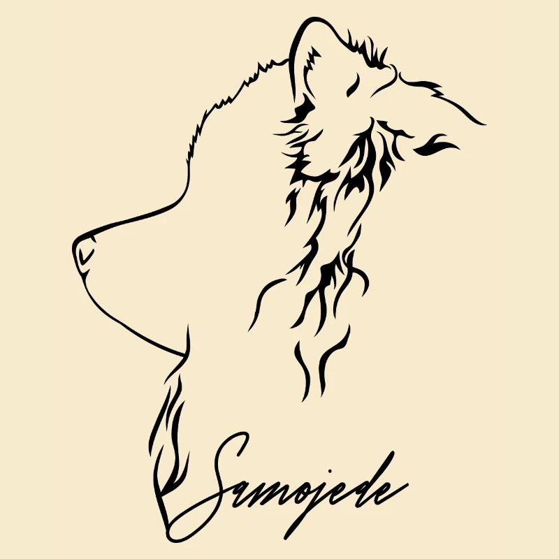 SAMOJEDE Profil Hunde Hund Wilsigns