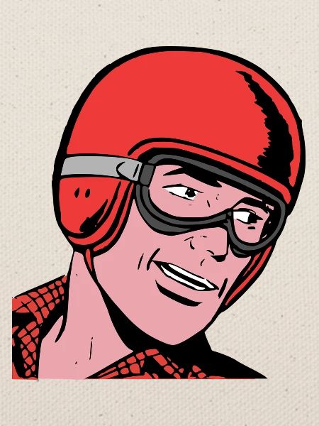 Cooler Motorradfahrer