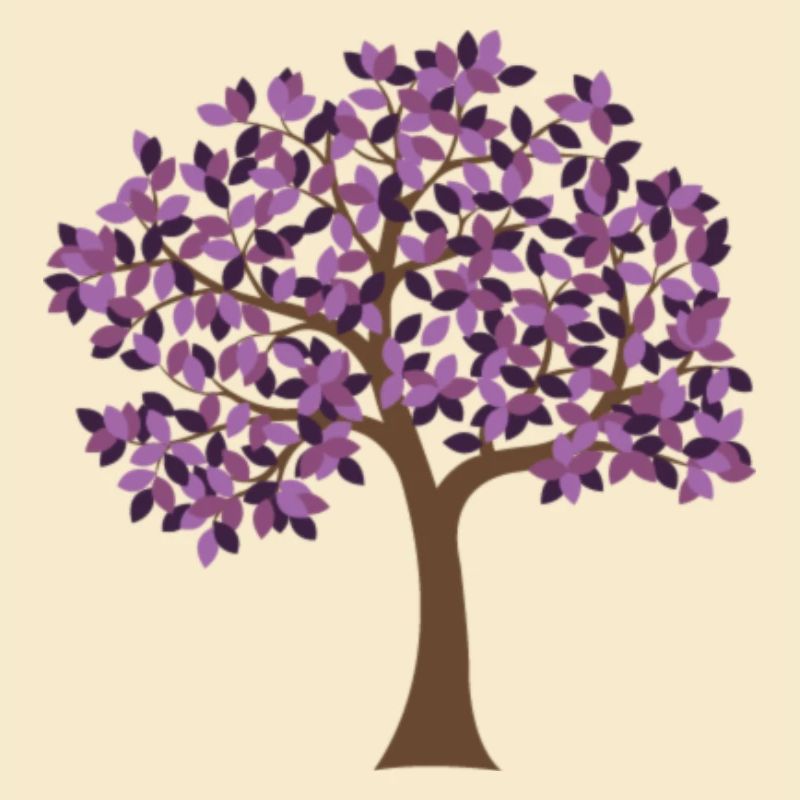 violetter Baum