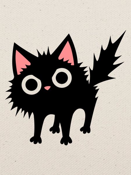Schwarze Katze