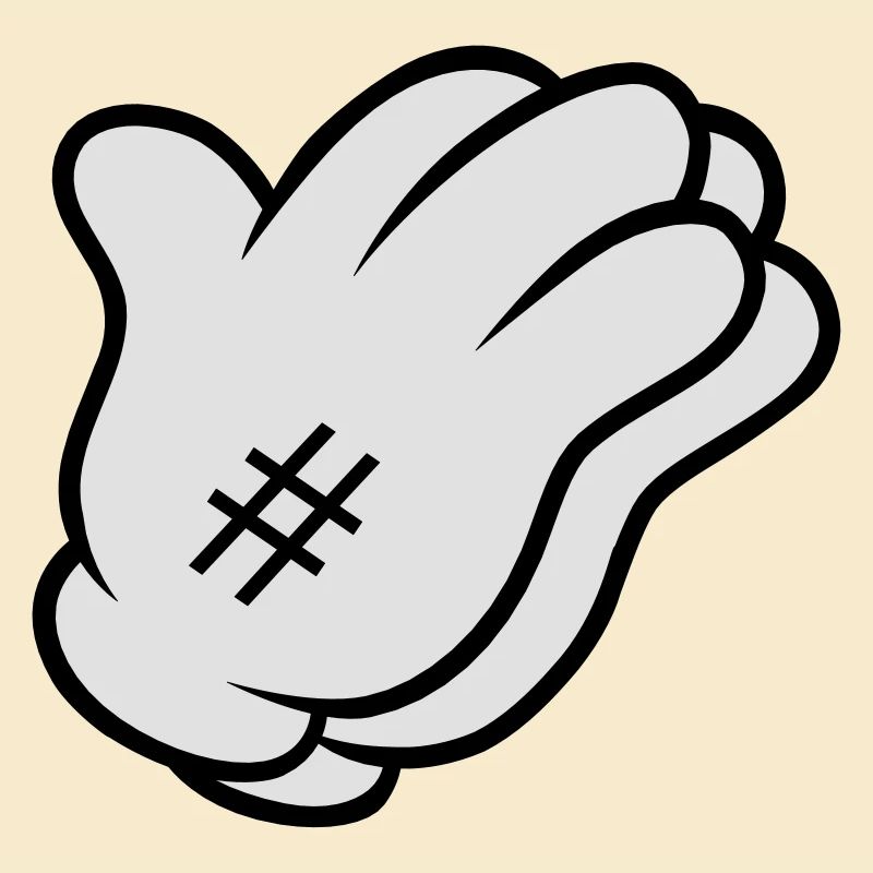 Comic Hand Pray