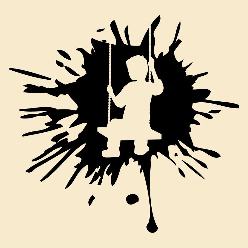 blob swing graffiti drops splashes silhouet