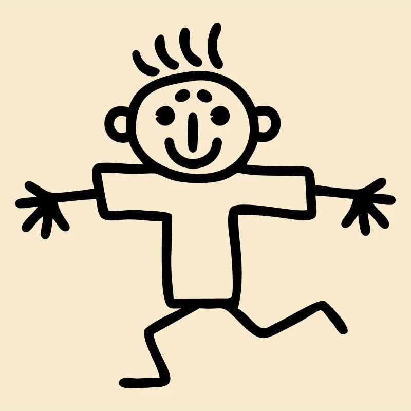 Strichmännchen Läufer