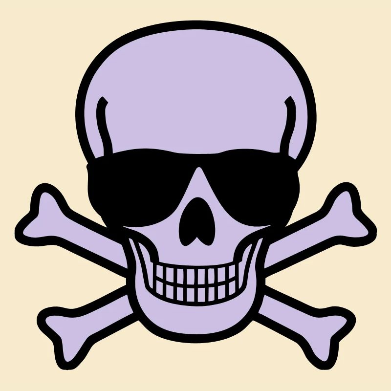 Skull with Sunglasses - 2 colors