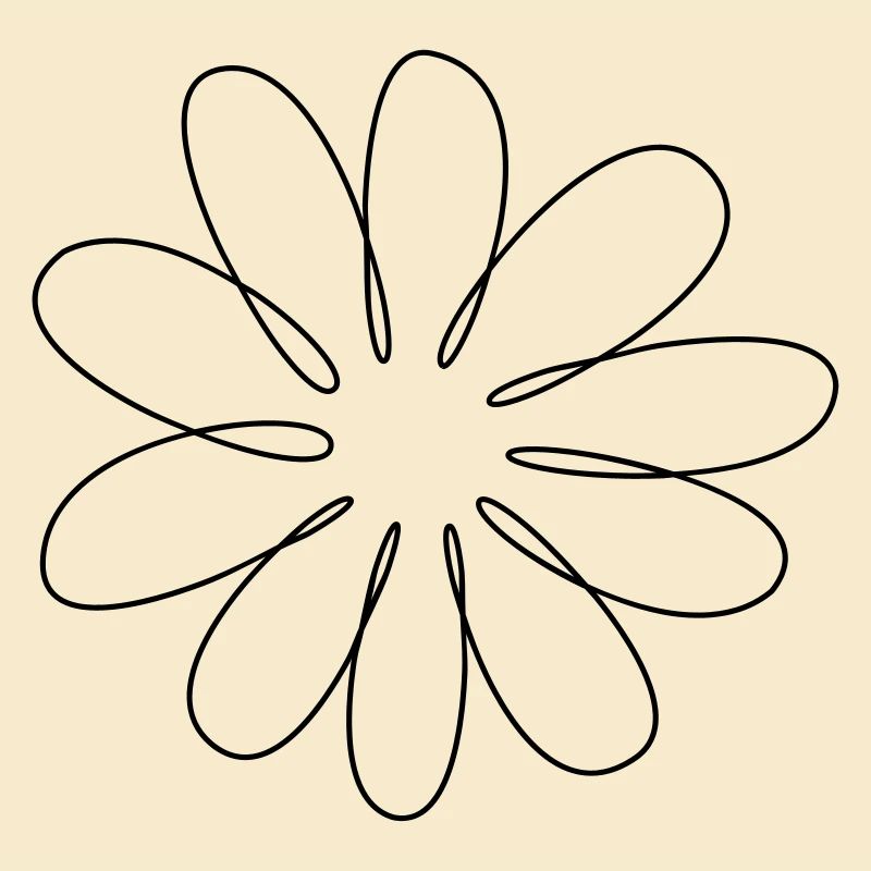 Décoration florale de ligne de fleur