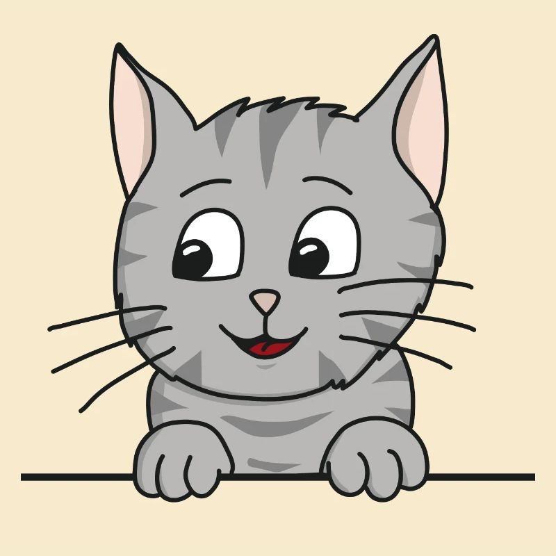 Katze Tiger Comic