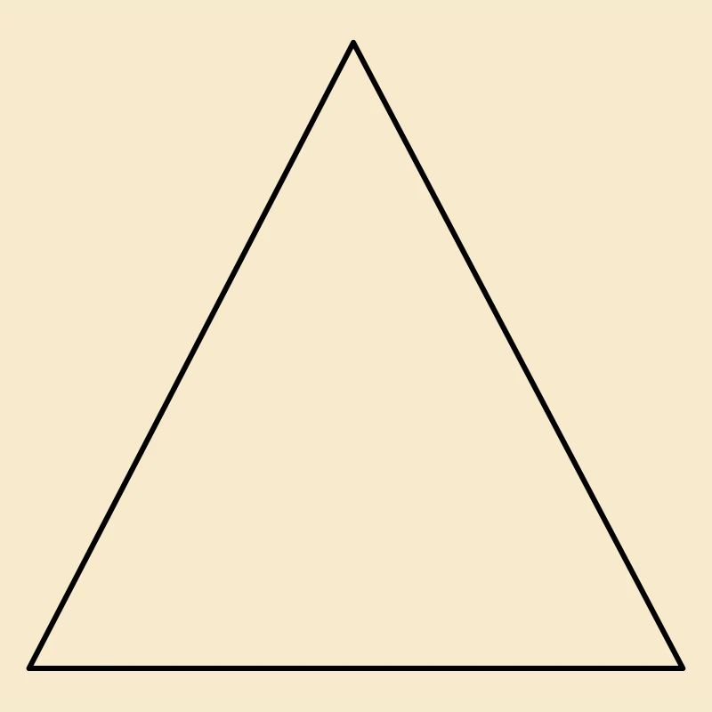 Simple triangle, minimalist, gift idea