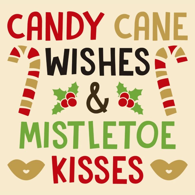 Candy Cane souhaite et bisous de gui