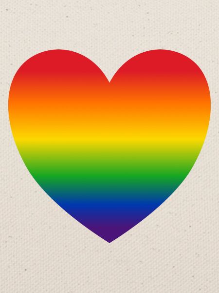 Herz Regenbogenfarben Geschenk