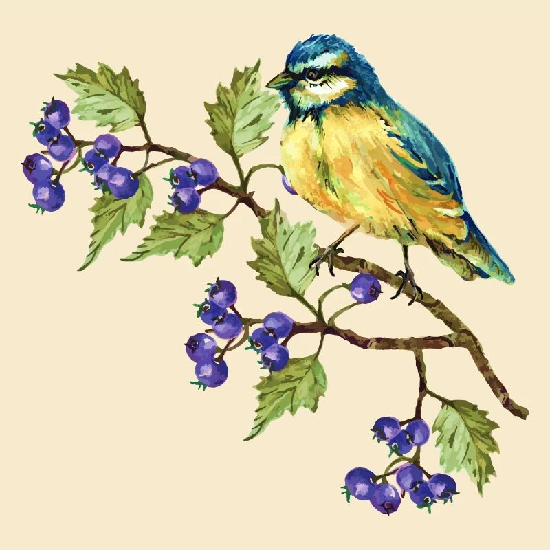 Bunter Vogel