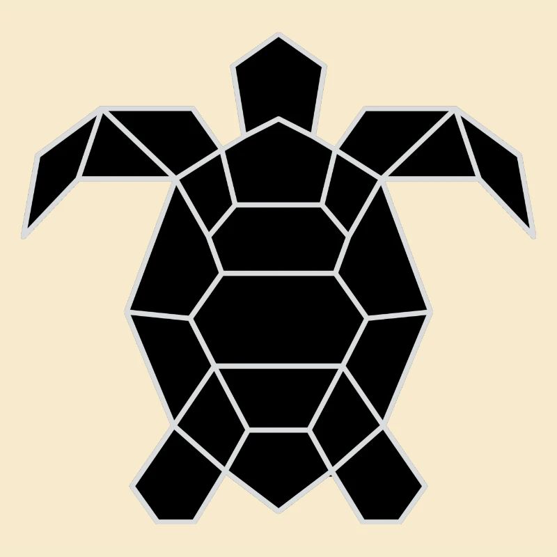 Ätherische schwarze Schildkröte Unisex