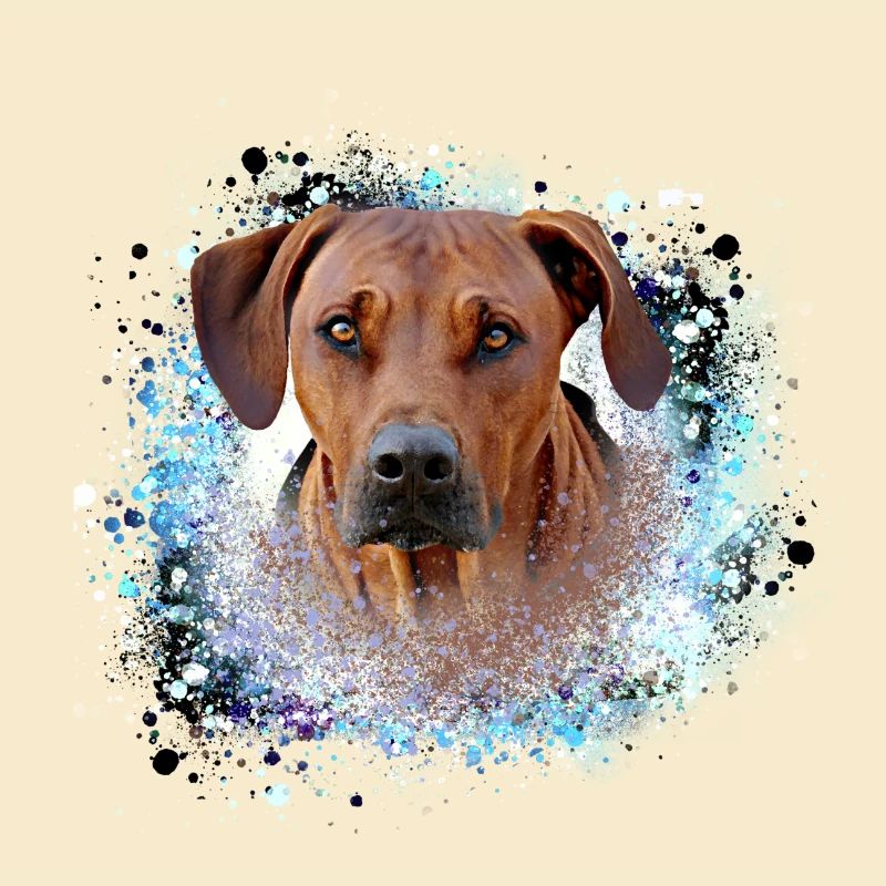 rhodesianridgeback, Hund,Hunderasse,graffiti