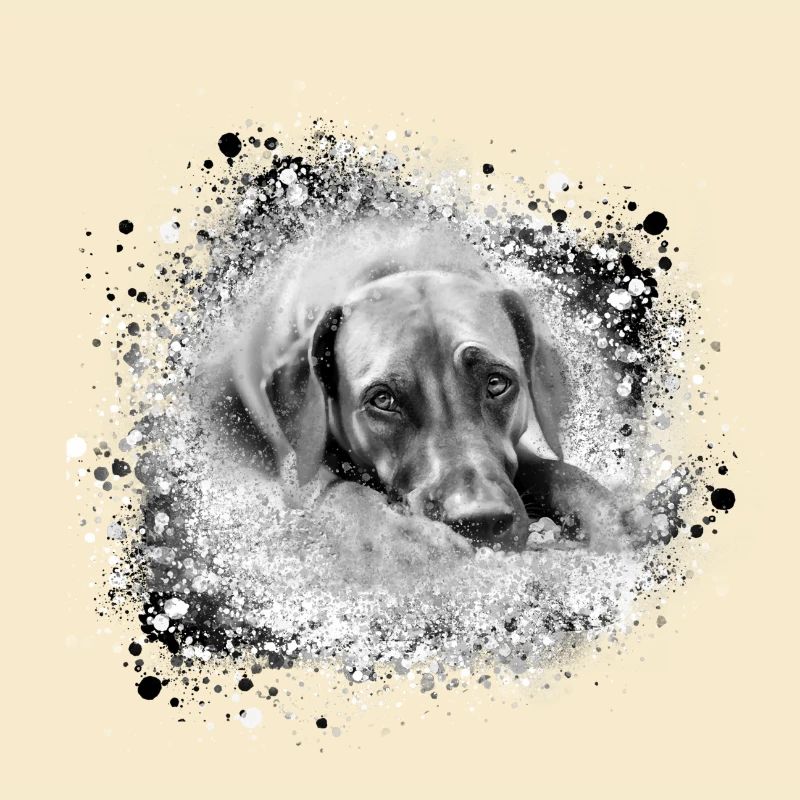 rhodesian ridgeback Hund,Hunderasse,graffiti